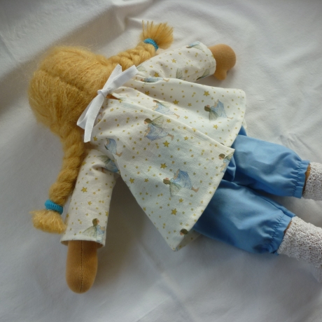 Große Gliederpuppe nach Art der Waldorfpuppe, 44 cm