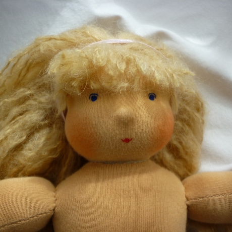 Stoffpuppe nach Art der Waldorfpuppe, 42 cm