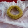 Seidenschleier mit Gold-Kronenband