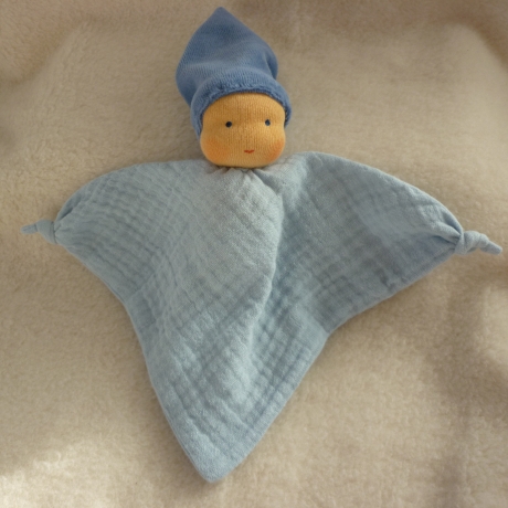 Zipfelpuppe klein Musselin, Erste Puppe