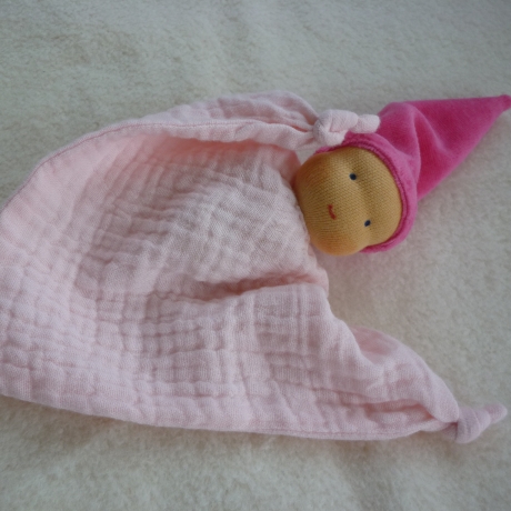 Zipfelpuppe klein Musselin, Erste Puppe