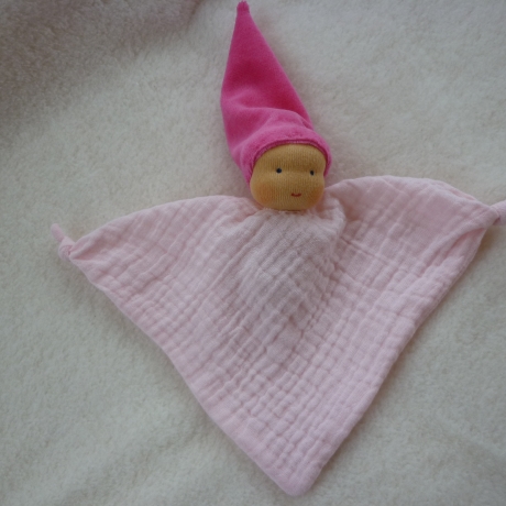 Zipfelpuppe klein Musselin, Erste Puppe