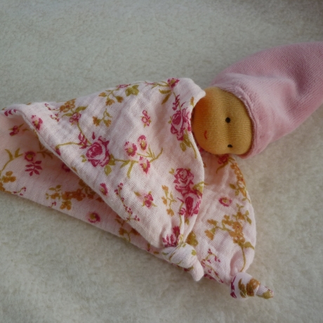 Zipfelpuppe Musselin. Püppchen für Babys