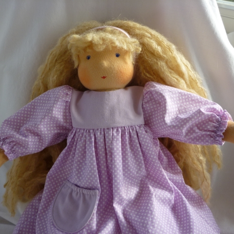 Stoffpuppe nach Art der Waldorfpuppe, 42 cm