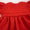 Rotes Puppenkleid. Für Puppengröße 37 - 40 cm