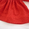 Rotes Puppenkleid. Für Puppengröße 37 - 40 cm