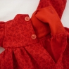 Rotes Puppenkleid. Für Puppengröße 37 - 40 cm