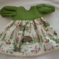 Wunderschönes Puppenkleid für Puppengröße 37 - 40 cm