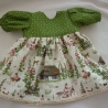 Wunderschönes Puppenkleid für Puppengröße 37 - 40 cm