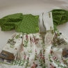Wunderschönes Puppenkleid für Puppengröße 37 - 40 cm