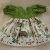 Wunderschönes Puppenkleid für Puppengröße 37 - 40 cm