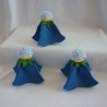 Glockenblumenhänger blau, Blumenkind aus Wollfilz