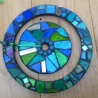 Mosaik Windspiel suncatcher Aqua