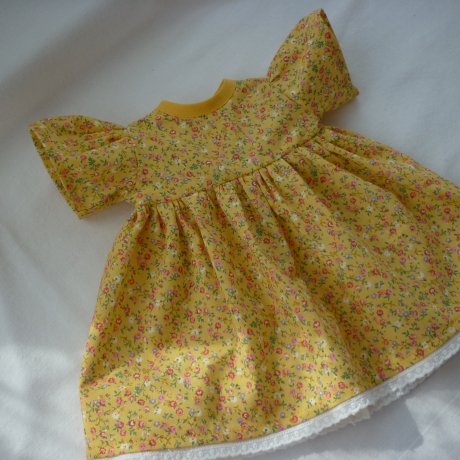 Sommerkleid für's Puppenkind. Puppengröße 37 - 40 cm
