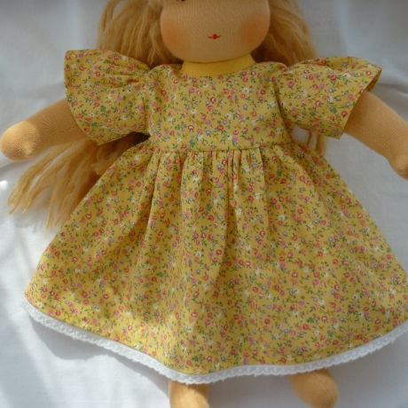 Sommerkleid für's Puppenkind. Puppengröße 37 - 40 cm