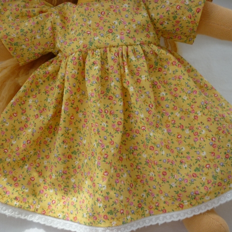 Sommerkleid für's Puppenkind. Puppengröße 37 - 40 cm