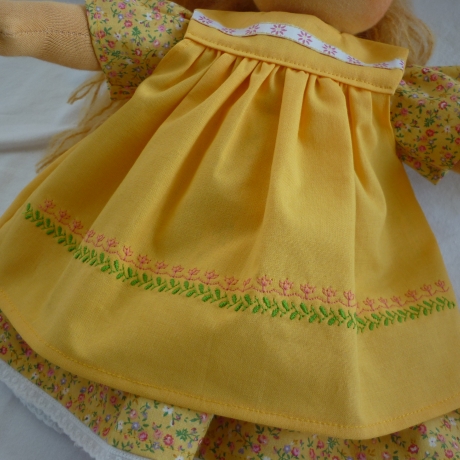 Sommerkleid für's Puppenkind. Puppengröße 37 - 40 cm