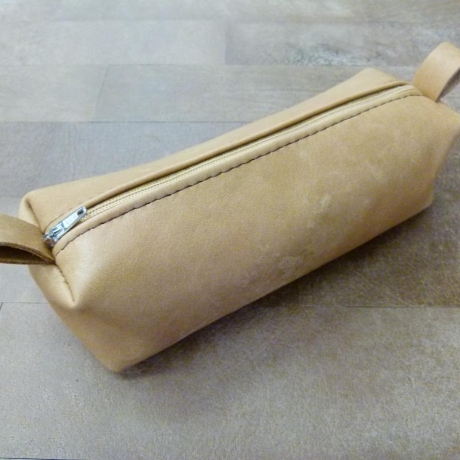 Mäppchen / Federmäppchen / Stiftemäppchen in Leder natur