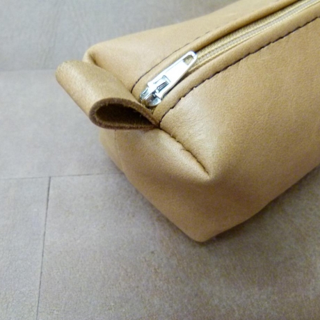 Mäppchen / Federmäppchen / Stiftemäppchen in Leder natur