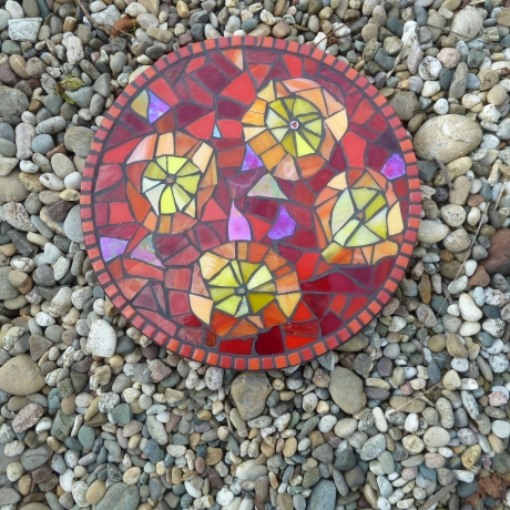 Mosaik Untersetzer Garten Trittstein suncatcher