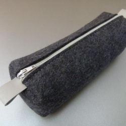 Mäppchen / Federmäppchen / Stiftemäppchen - ANTHRAZIT