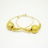 Creolen mit Stardust- und goldfarbenen Perlen