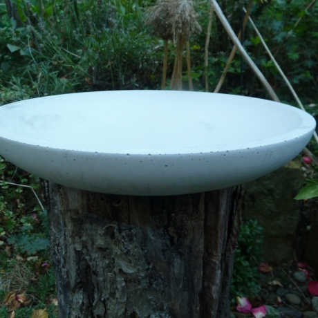 Betonschale rund flache Dekoschale 30 cm