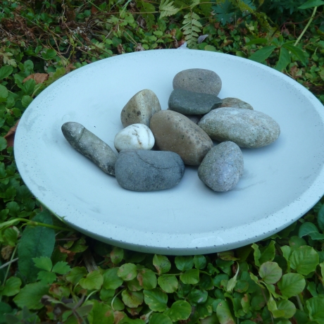 Betonschale rund flache Dekoschale 30 cm