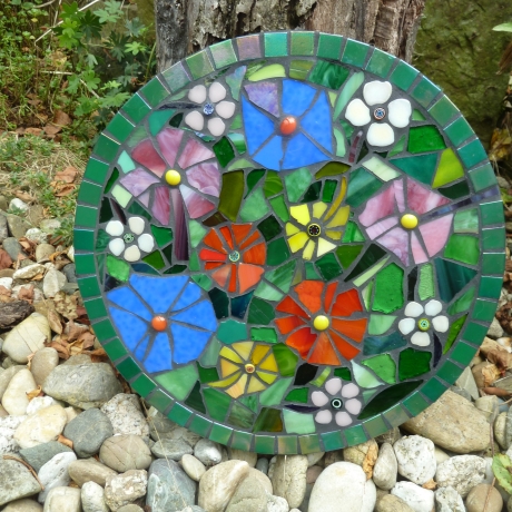 Mosaik  Garten Trittstein Blumenwiese