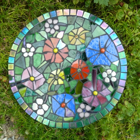Mosaik  Garten Trittstein Blumenwiese