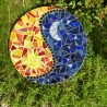 Mosaik  Garten Trittstein Tag Nacht Yin Yang