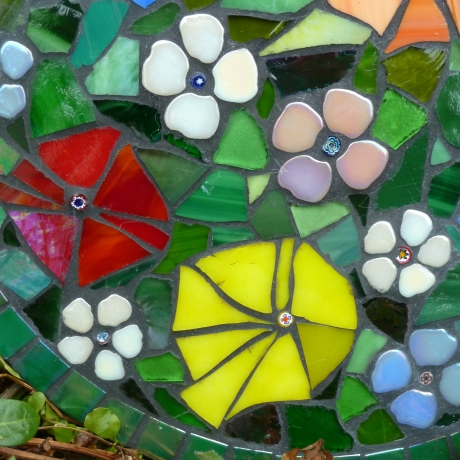 Mosaik  Garten Trittstein Blumenwiese