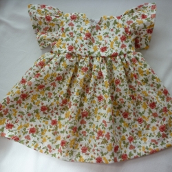 Sommerkleid für's Puppenkind. Puppengröße 37 - 40 cm