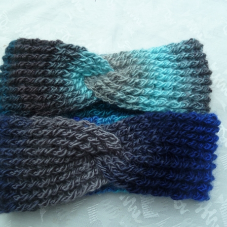 Stirnband gehäkelt Twist Ohrenwärmer 