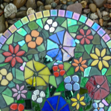 Mosaik  Garten Trittstein Blumenwiese