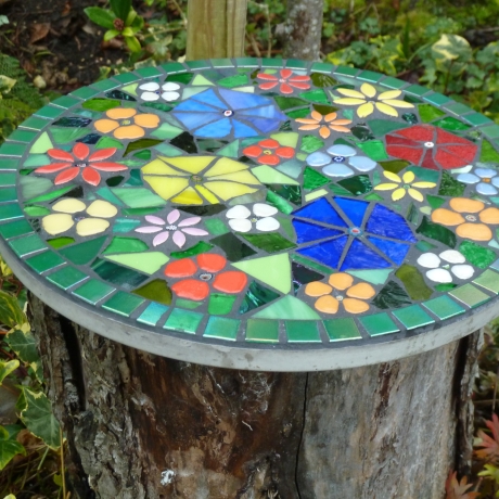 Mosaik  Garten Trittstein Blumenwiese