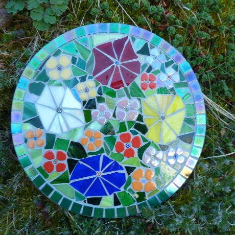Mosaik  Garten Trittstein Blumenwiese