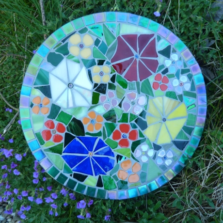 Mosaik  Garten Trittstein Blumenwiese