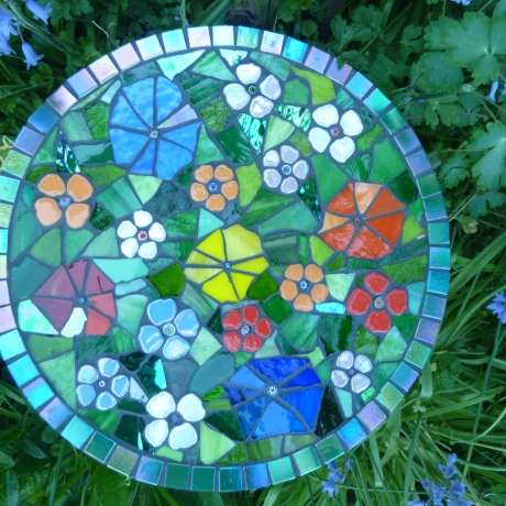 Mosaik  Garten Trittstein Blumenwiese