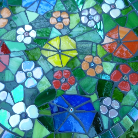 Mosaik  Garten Trittstein Blumenwiese