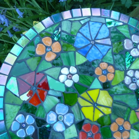 Mosaik  Garten Trittstein Blumenwiese