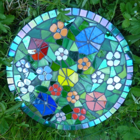 Mosaik  Garten Trittstein Blumenwiese