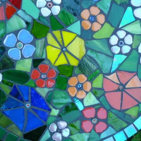 Mosaik  Garten Trittstein Blumenwiese