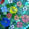 Mosaik  Garten Trittstein Blumenwiese