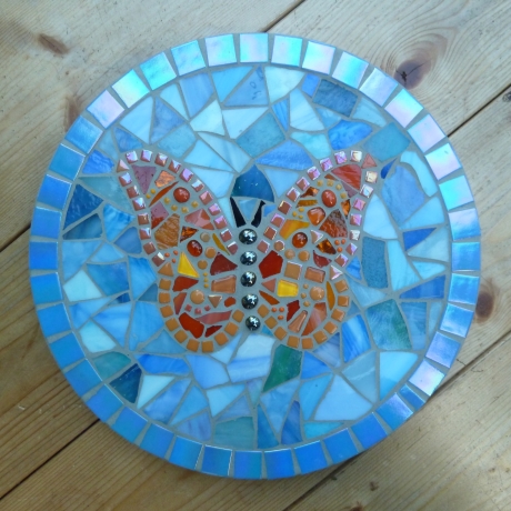 Mosaik  Garten Trittstein Schmetterling