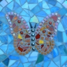 Mosaik  Garten Trittstein Schmetterling