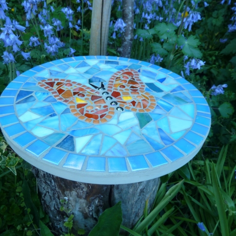 Mosaik  Garten Trittstein Schmetterling