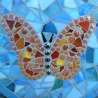 Mosaik  Garten Trittstein Schmetterling