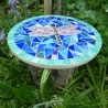 Mosaik  Garten Trittstein Dekostein rund Libelle