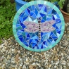 Mosaik  Garten Trittstein Dekostein rund Libelle